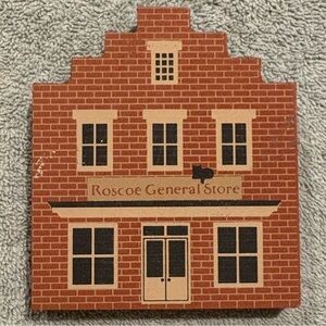 Cat’s Meow Roscoe General Store, Roscoe Village, Ohio. 1991 Wood Collectable.